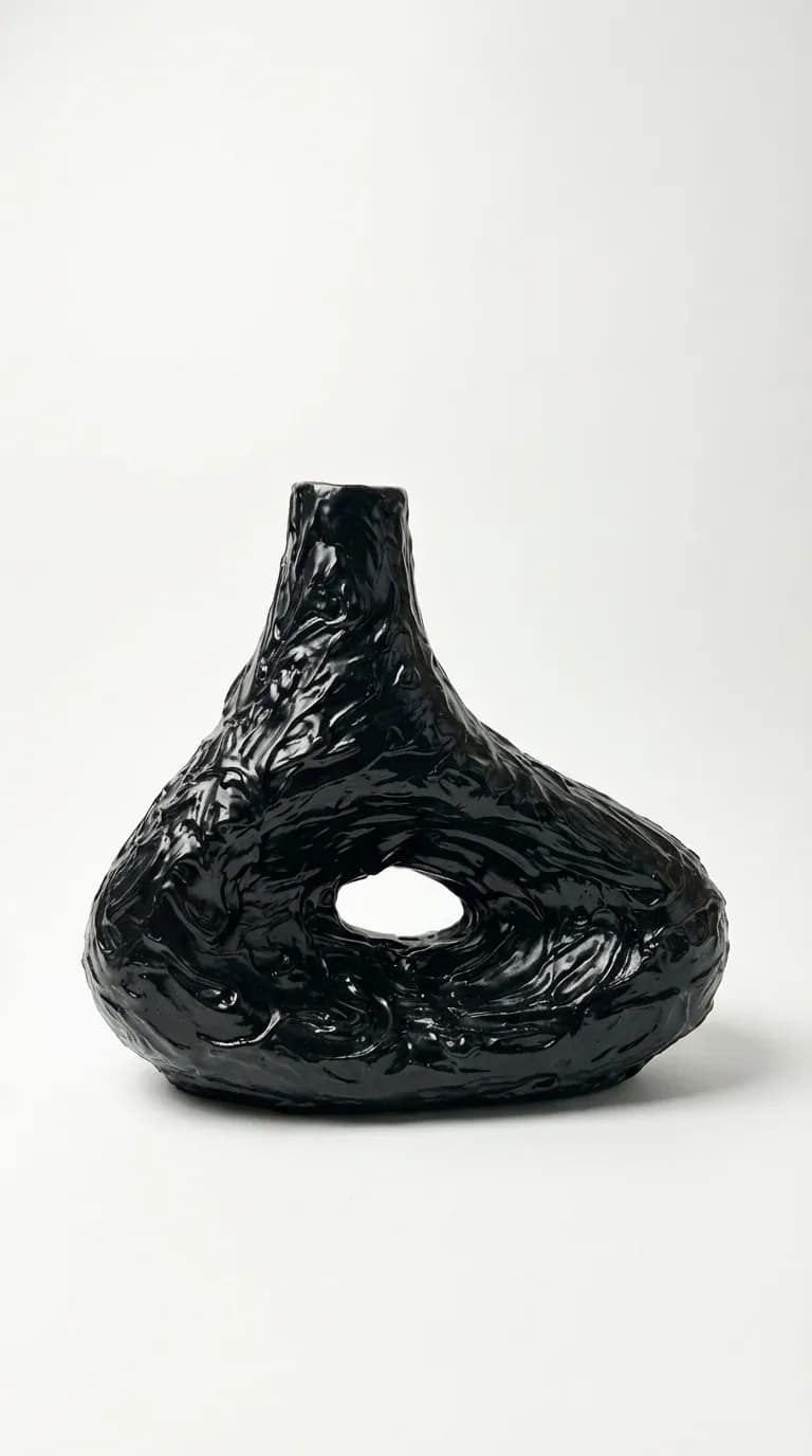 Noir Series, handcrafted terracotta
