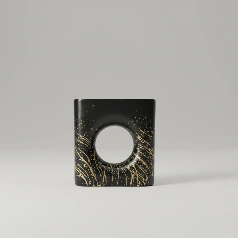 Obsidian Gild Series, handcrafted terracotta