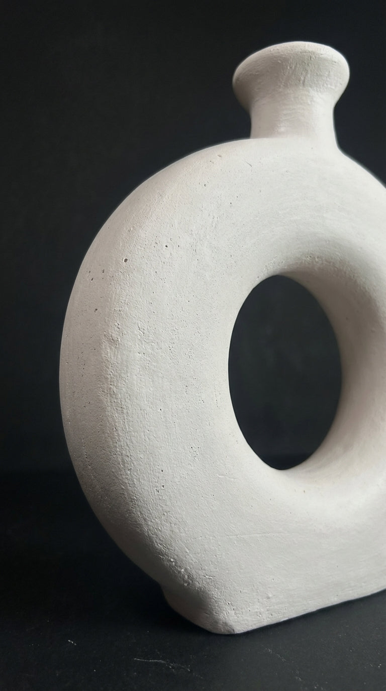 Ivory Orbit Vase