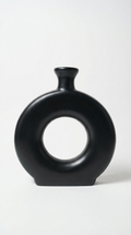 Noir Orbit Vase