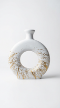 Ivory Gild Orbit Vase
