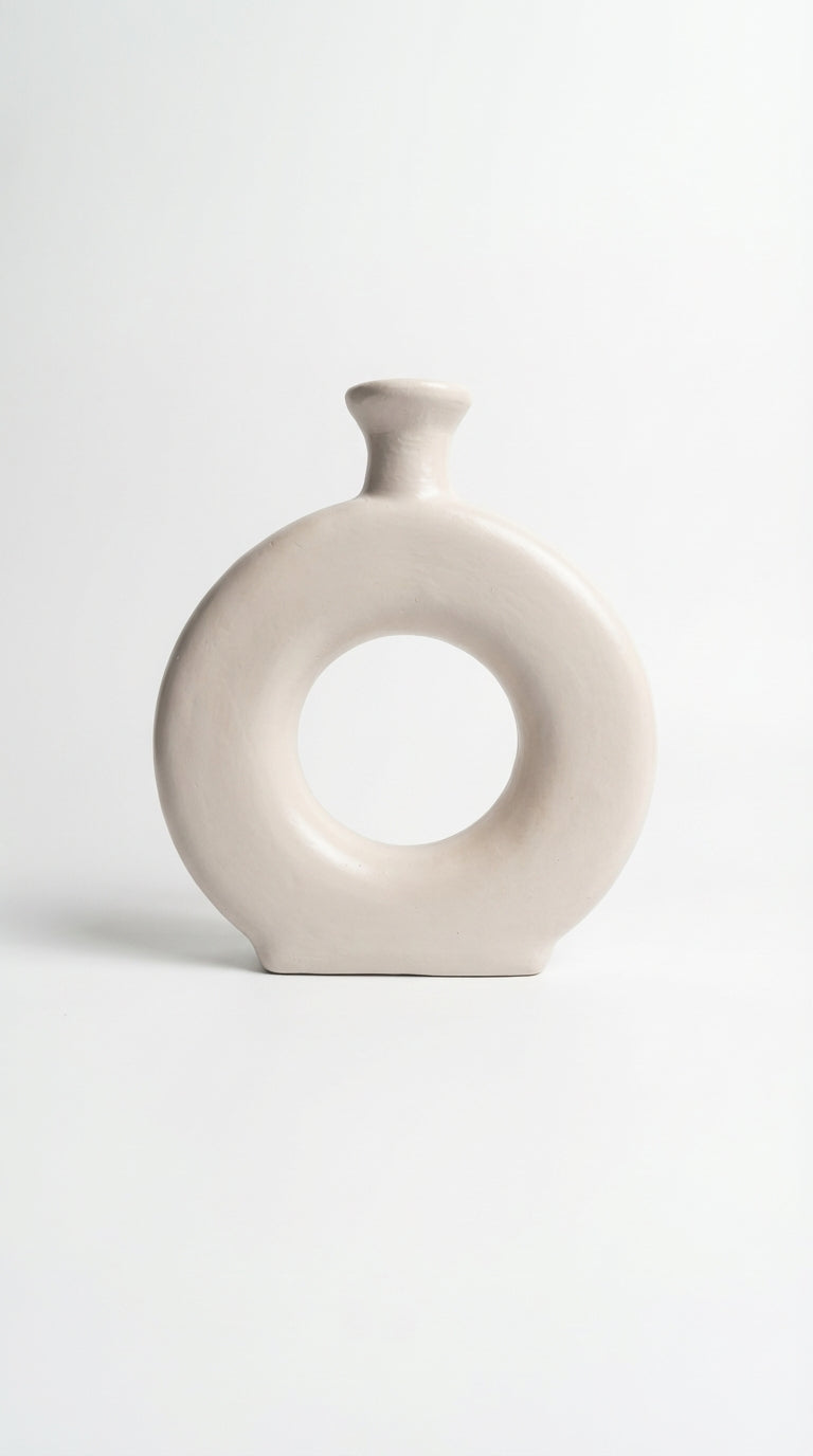 Ivory Orbit Vase