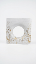 Ivory Gild Halo Vase