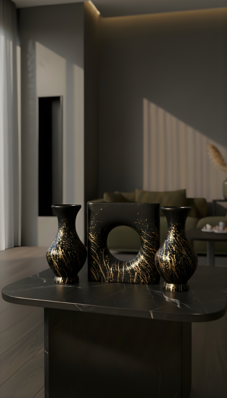 Obsidian Gild Halo Set