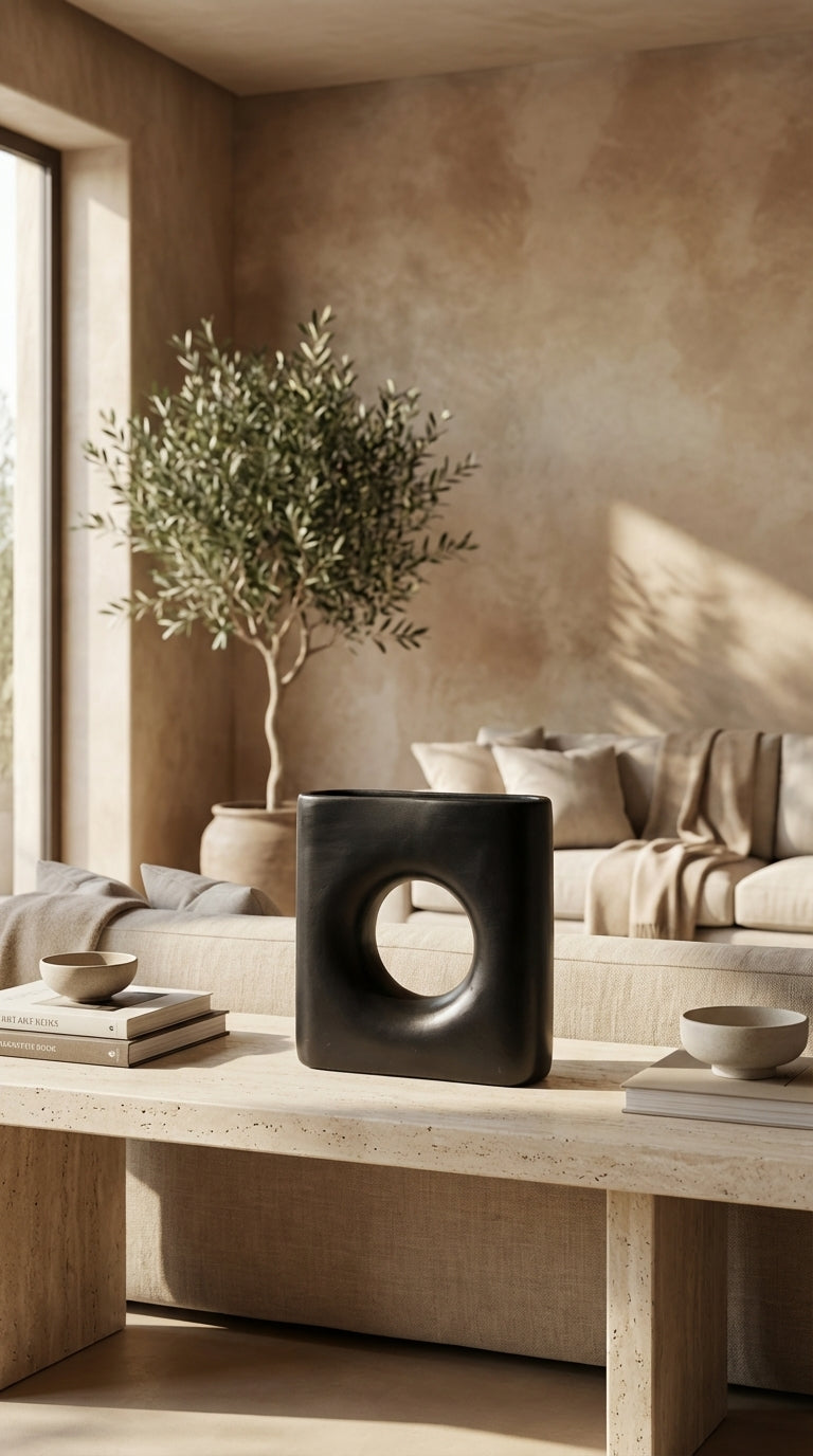 Noir Halo Vase