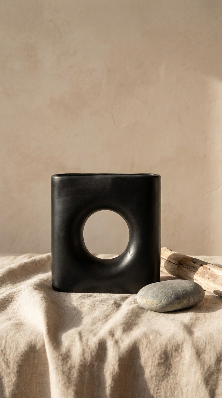 Noir Halo Vase
