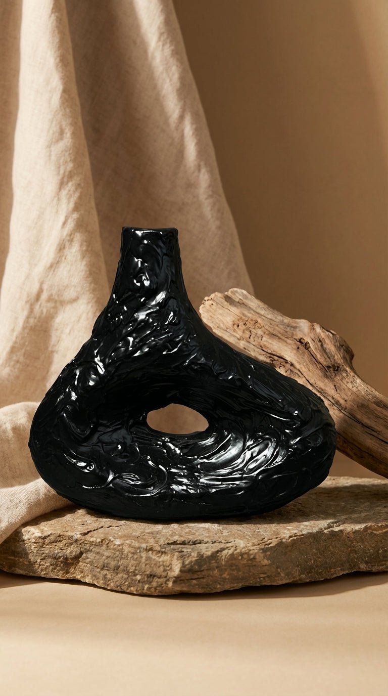 Noir Void Vase