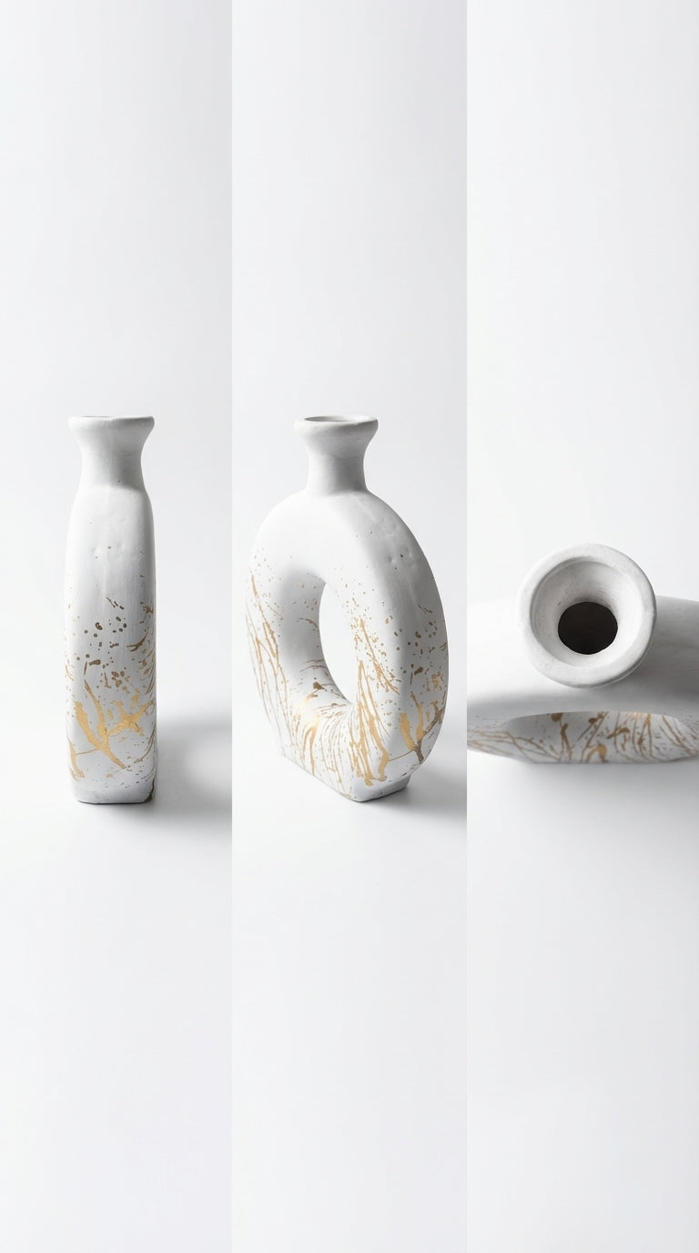 Ivory Orbit Vase
